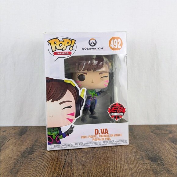 Funko Pop Overwatch D.Va #492 EB Games Exclusive - Picture 1 of 8